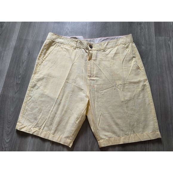 Alexander Julian Yellow Cotton Shorts 38 Made In India - Picture 1 of 4